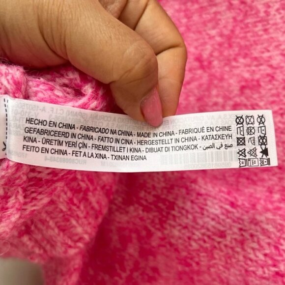 Zara, Women’s V-Neck Knit Sweater - Pink. Size: M - Picture 9 of 12